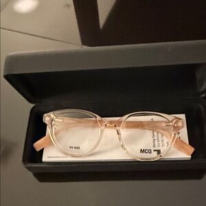 Alexander McQueen Colorblock Pattern Eyeglasses New with Tag